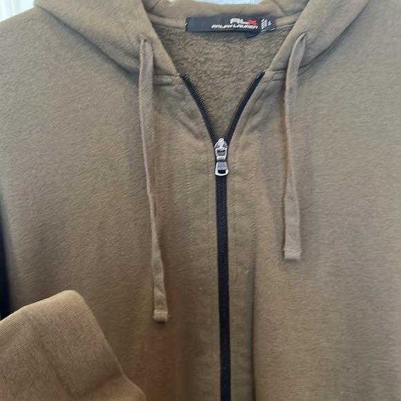 RLX Ralph Lauren full zip fleece Yosemite hoodie Olive green Large - Picture 6 of 9
